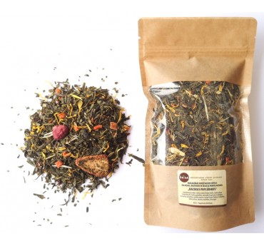 7| Žalioji arbata "BALTASIS PAPLŪDIMYS" (natūraliai aromatizuota), 100 g